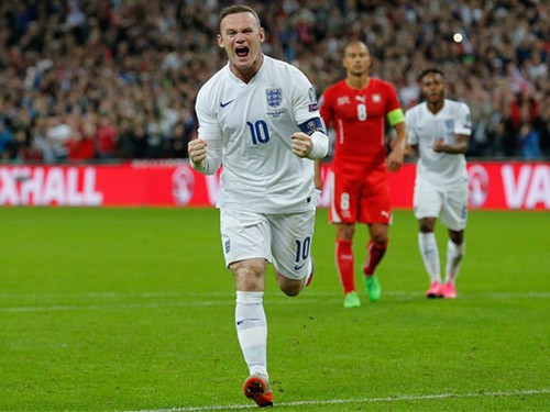 Anh 2-0 Thụy Sĩ: Rooney đi vào lịch sử