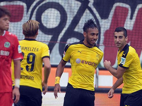 Hannover 96 2-4 Dortmund: Aubameyang lập cú đúp, Dortmund đập tan pháo đài HDI