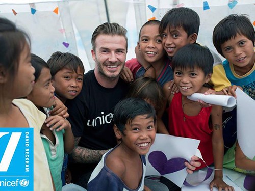 Beckham kêu gọi chấm dứt bạo lực trẻ em