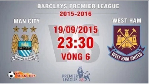 Trực tiếp vòng 6 Premier League: Man City vs West Ham