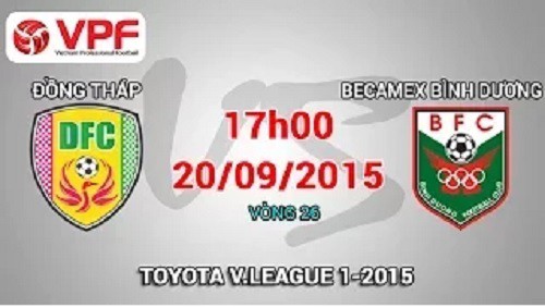 Trực tiếp vòng 26 V League: Đồng Tháp vs Becamex Bình Dương