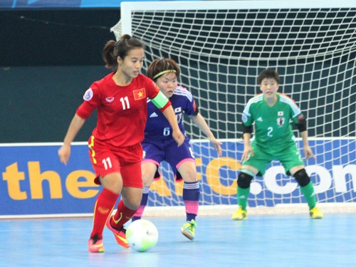 Đội tuyển futsal nữ Việt Nam suýt gây bất ngờ trước Nhật Bản