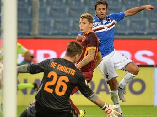 Sampdoria 2-1 Roma: Tự tay bóp cổ, Roma ‘trắng bụng’ trên đất khách