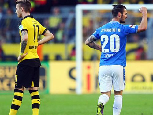 Borussia Dortmund 2-2 Darmstadt: Nhạt nhòa trước tân binh