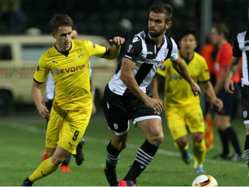 PAOK 1-1 Borussia Dortmund: Hòa trên sân khách Dortmund vẫn giữ ngôi đầu