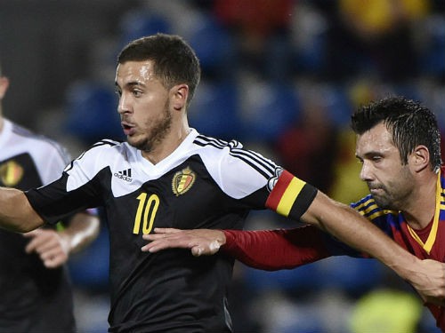 Andorra 1-4 Bỉ: Hazard nổ súng, quỷ đỏ lên ngôi đầu