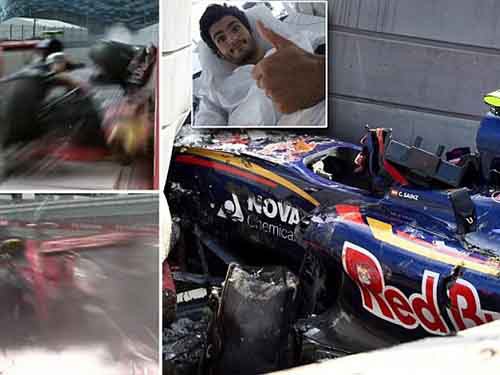 Chặng F1 Russian GP: Carlos Sainz thoát chết thần kỳ