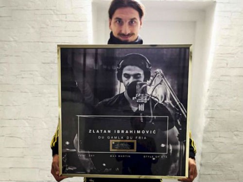 Bản thu quốc ca của Zlatan Ibrahimovic nhận giải vàng