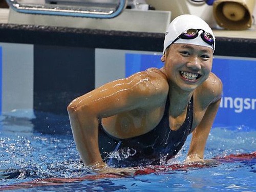 Ánh Viên về nhất nội dung 100m tự do nữ
