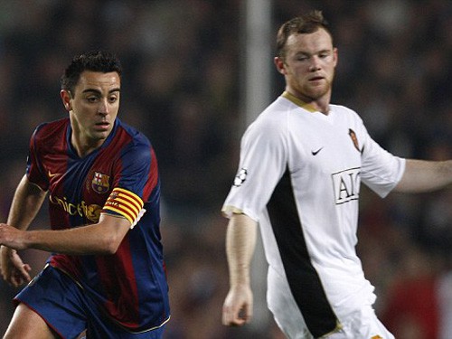 Xavi muốn Rooney chơi ở vị trí tiền vệ