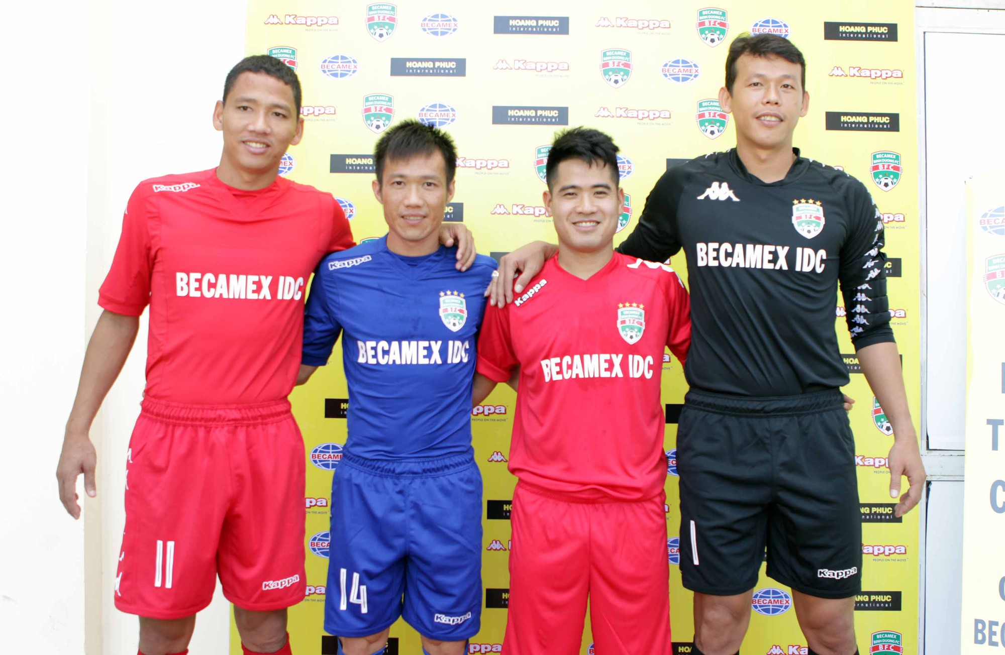 B.Bình Dương được Kappa tài trợ trang phục thi đấu