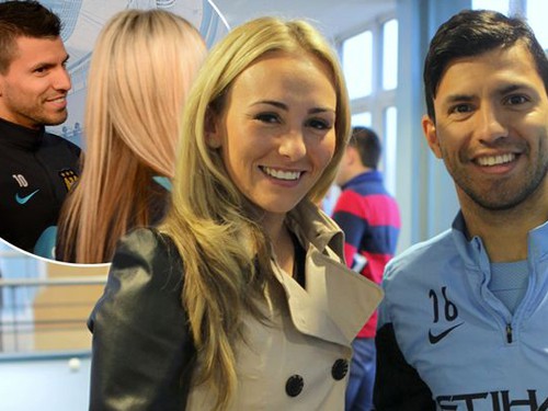 Con gái Maradona ủng hộ Aguero yêu...tiền đạo Man City