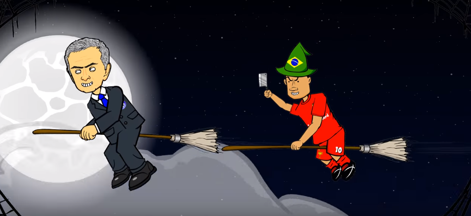 Hài hước: Mourinho bị Coutinho ‘chém’ ngày Halloween