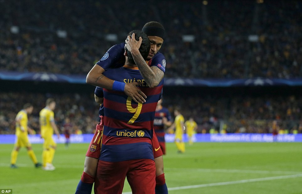 Barcelona 3-0 Bate Borisov: Neymar-Suarez thay nhau lập công, Barca chắc vé đi tiếp