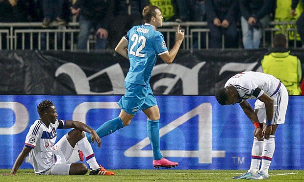 Lyon 0-2 Zenit: Sư tử khóc, niềm vui về cho nước Nga
