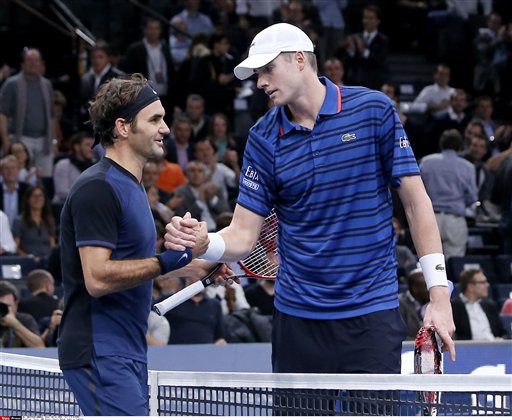 John Isner 2-1 Roger Federer
