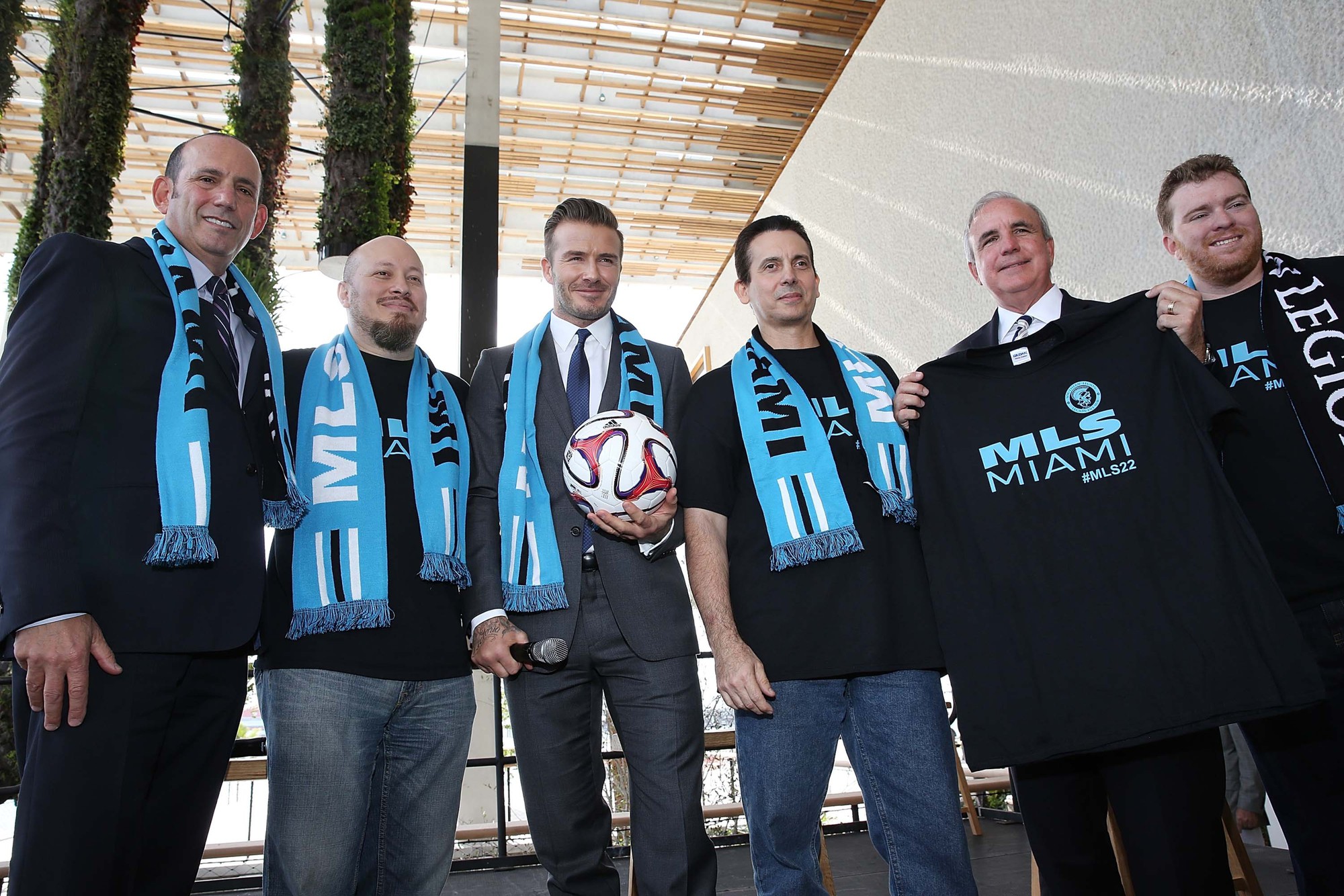 David Beckham, Commissioner Don Garber and Mayor Carlos Gimenez Press Conference