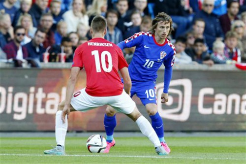 Có Modric, Croatia vẫn phải chịu thua Na Uy.
