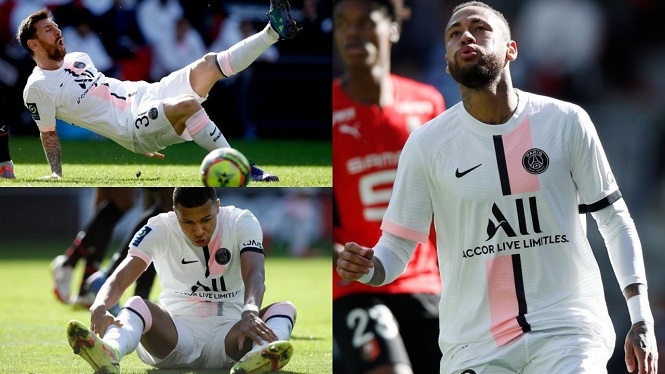 Có Messi trên sân, Mbappe không ghi nổi bàn nào cho PSG