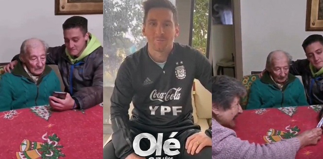 Messi gửi lời tri ân tới cụ ông 100 tuổi “lưu trữ” toàn bộ bàn thắng
