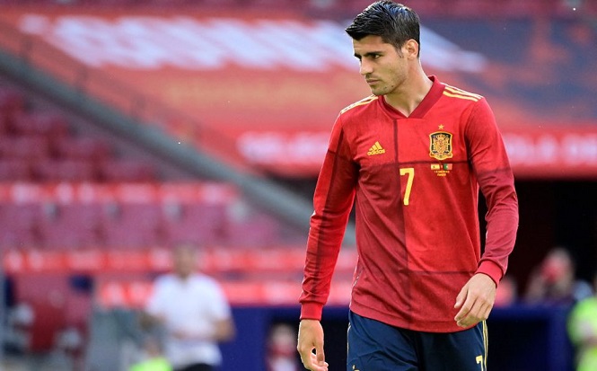 Morata bị la &oacute; do bỏ lỡ kh&oacute; tin cho T&acirc;y Ban Nha trước Euro 2021