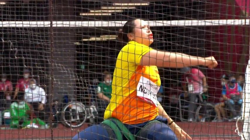 Nguyễn Thị Hải cải thiện thành tích đẩy tạ F57, xếp hạng 10 Paralympic Tokyo