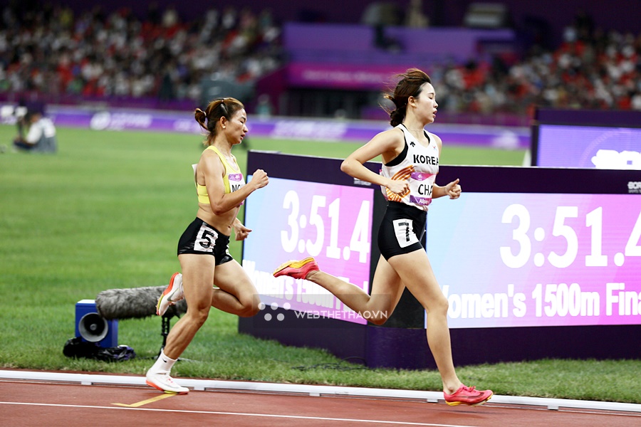 Nguyễn Thị Oanh xếp hạng 7 chạy 1500m nữ Asiad 19, thông số kém xa kỷ lục cá nhân mới lập