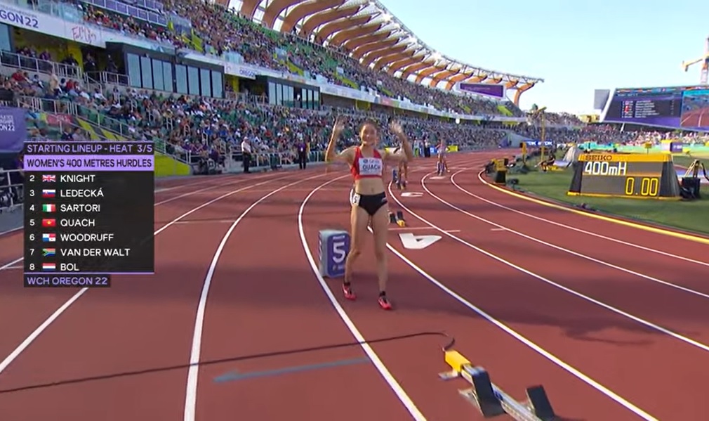 Quách Thị Lan không qua vòng loại 400m rào thế giới, thành tích kém HCV SEA Games 31