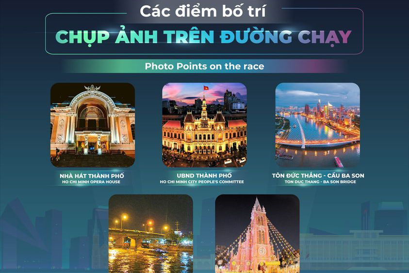 Những điểm nhấn đặc biệt tạo nên sức hút của giải chạy đêm Quận 1 TPHCM