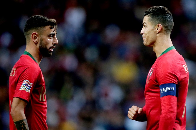 Ronaldo chơi ở đ&acirc;u tr&ecirc;n h&agrave;ng c&ocirc;ng trong đội h&igrave;nh MU?