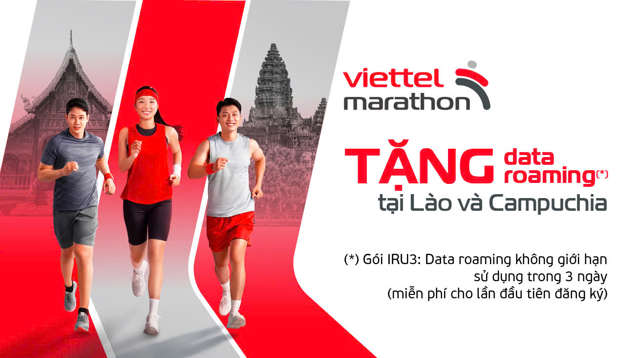 Viettel tặng data roaming cho vận động viên tham gia giải chạy Viettel Marathon 2024