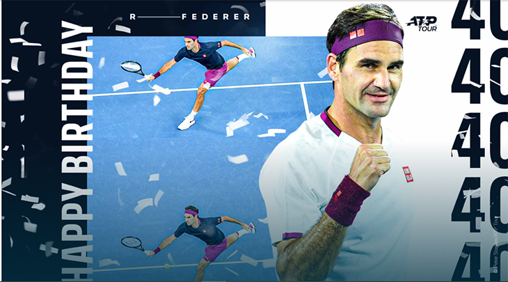 40 thống kê tennis nhân sinh nhật lần thứ 40 của Roger Federer
