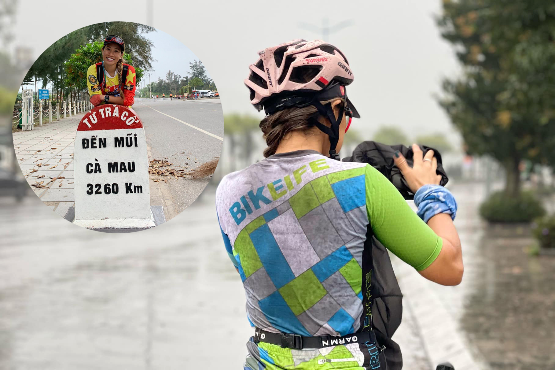 “Cô gái thép” Thanh Vũ bắt đầu hành trình đạp xe kêu gọi giảm thải rác nhựa