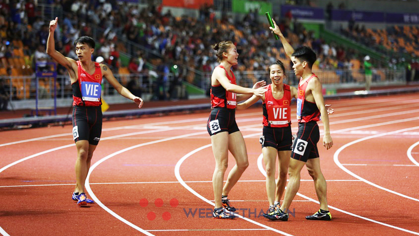 Tuyển điền kinh Việt Nam dồn sức kiếm suất Olympic Paris 2024 ở giải tiếp sức ch&acirc;u &Aacute;
