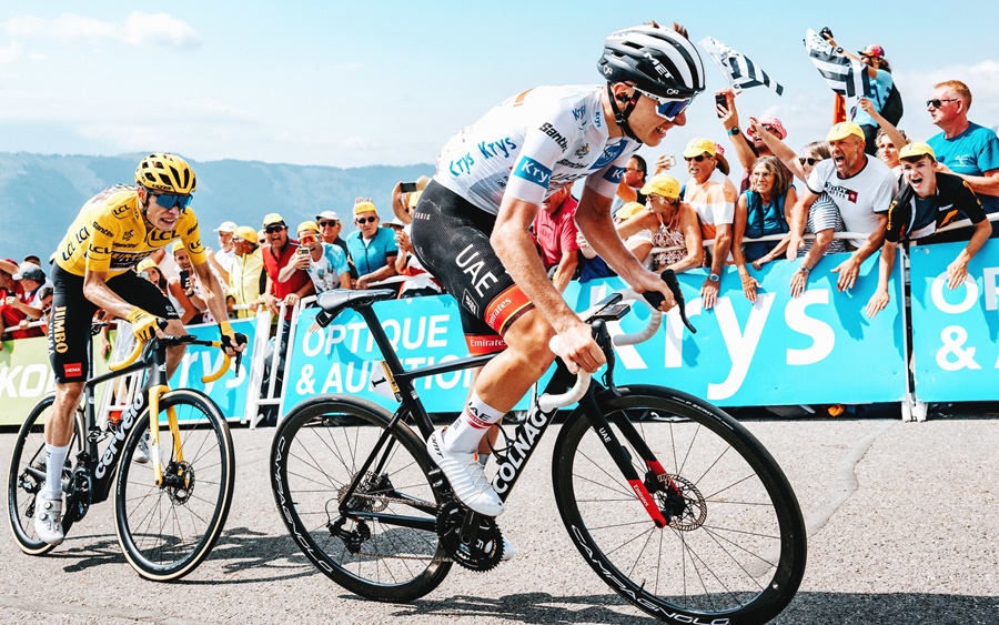 Đương kim vô địch và áo vàng đua tốc độ tay đôi chặng 17 Tour de France 2022