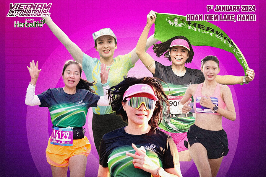 Những đóa hồng đội nữ TRIO H24 tại Giải Bán Marathon Quốc tế Việt Nam 2024 tài trợ bởi Herbalife Những đóa hồng đội nữ TRIO H24 tại Giải Bán Marathon Quốc tế Việt Nam 2024 tài trợ bởi Herbalife