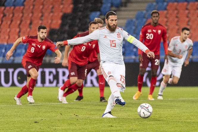 Tuyển T&acirc;y Ban Nha kh&ocirc;ng d&ugrave;ng số &aacute;o của Ramos ở Euro 2021