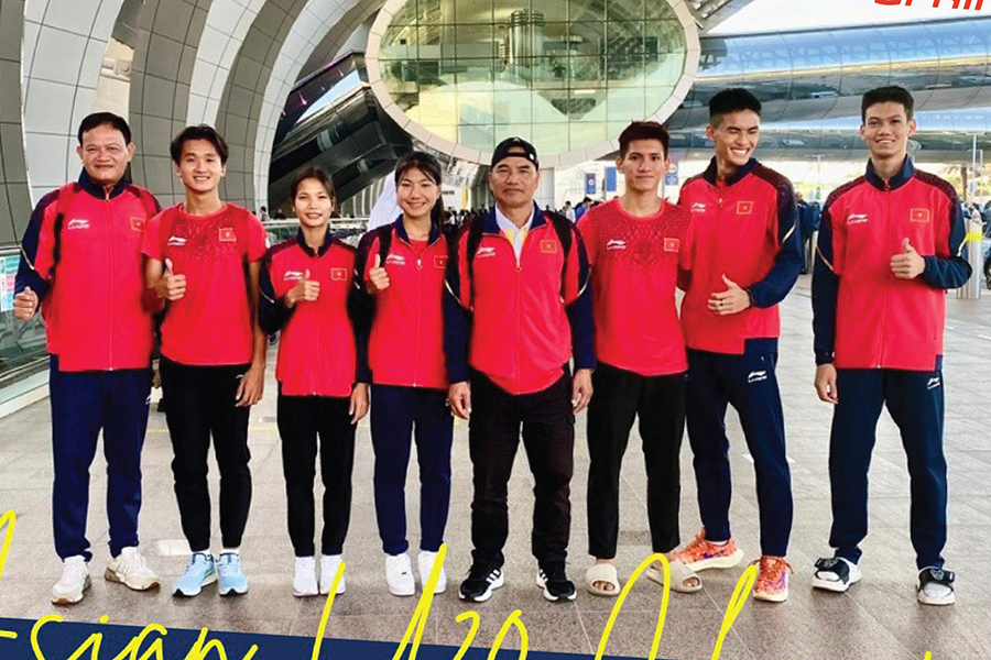 Đội tuyển điền kinh trẻ Việt Nam có mặt tại UAE dự giải U20 châu Á 2024