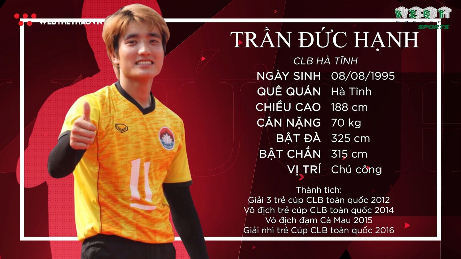 [Chân dung VĐV] Trần Đức Hạnh: Chủ công hot boy làng bóng chuyền Việt Nam