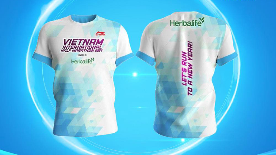 Lộ diện &aacute;o sự kiện Giải B&aacute;n Marathon Quốc tế Việt Nam 2024
