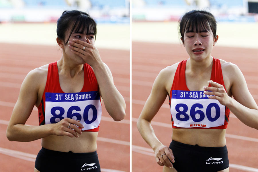 Cô gái 2000 khóc nức nở khi vượt thần tượng giành HCV nhảy xa SEA Games 31