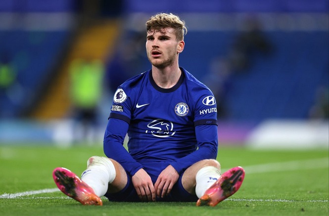 Timo Werner bị chế giễu khi tập sút trước trận Chelsea vs Man City